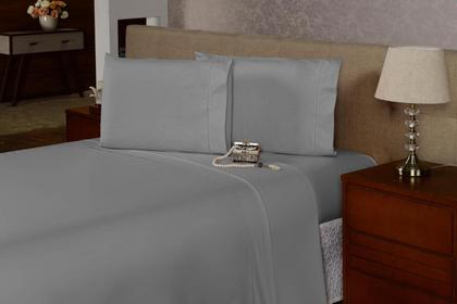 Imagem de Lençol Casal c/ Elástico 40cm Avulso Percal 180 fios 80% Algodão