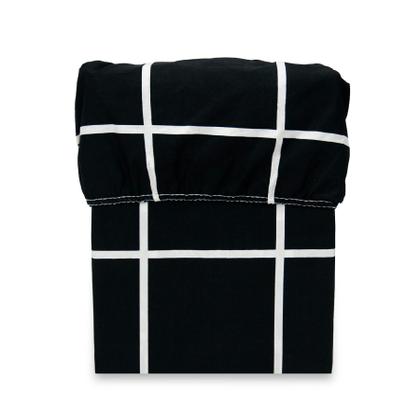 Imagem de Lençol Casal Estampado c/ Elástico na Volta Toda Percal Flex 400 Fios Toque Acetinado - 40 cm de altura