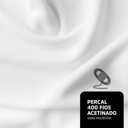 Imagem de Lençol Casal King Size Com Elástico 3 Peças 400 Fios Cama Box