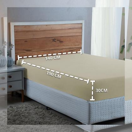 Imagem de Lençol Casal Padrão 300 Fios Algodão com Elástico Revenda