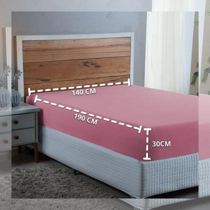 Imagem de Lençol Casal Padrão 300 Fios Algodão com Elástico Revenda