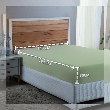 Imagem de Lençol Casal Padrão 300 Fios Algodão com Elástico Revenda