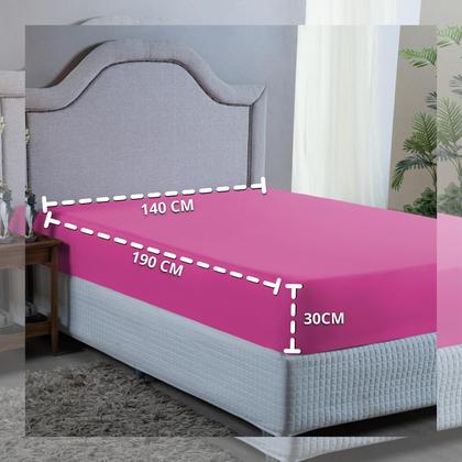 Imagem de Lençol Casal Padrão 400 Fios Poliéster com Elástico Revenda