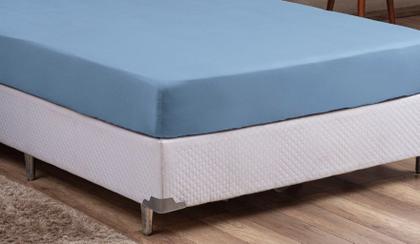 Imagem de Lençol Casal Padrão COM ELASTICO Microfibra PREMIUM 01 Peça para Cama Box 30CM Altura