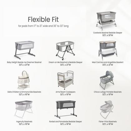 Imagem de Lençol com elástico lulumoon Muslin Cotton, pacote com 2 unidades 84x53x10 cm