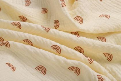 Imagem de Lençol com elástico Onacosht 84x48x8 cm, pacote com 2 berços de musselina