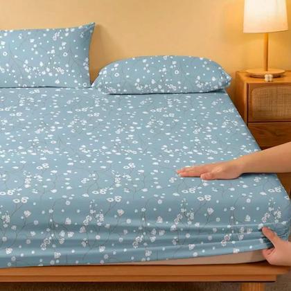 Imagem de Lençol Com Estampado Sortido 400 Fios Percal 3 Peças Toque Macio