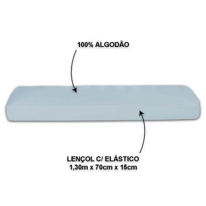 Imagem de Lençol de Berço Avulso 400 Fios Com Elástico 100% algodao