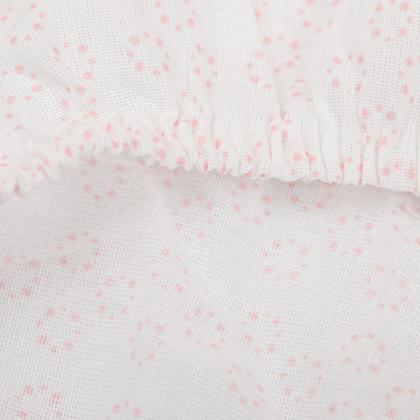 Imagem de Lençol de Berço Avulso Americano C/Elástico Menina 100% Algodão Papi