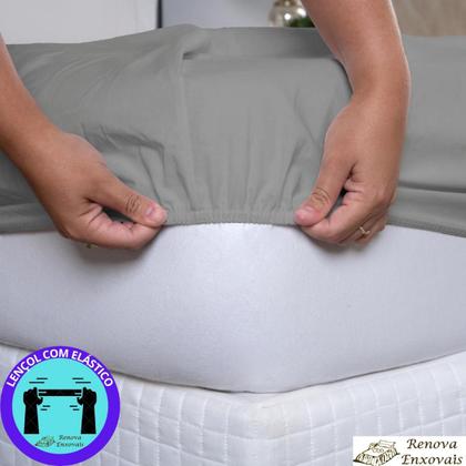 Imagem de Lençol de Berço Avulso Americano em Malha com Elástico Antialérgico Menina ou Menino- 100% Algodão - 70 cm x 1,30 m x 12 cm