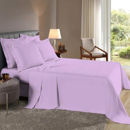 Imagem de Lençol de cima Super King Bainha Percal 200 Fios 100% Algodão