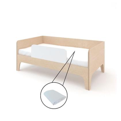 Imagem de Lençol de Elástico Mini Cama Percal 200 Fios 100% Algodão Branco Arrumadinho Enxovais