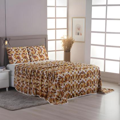 Imagem de Lençol de Malha Solteiro 3 Peças 100% Algodão  Fronha Zíper