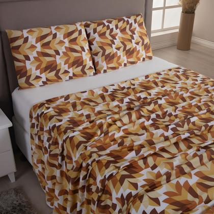 Imagem de Lençol de Malha Solteiro 3 Peças 100% Algodão  Fronha Zíper