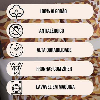 Imagem de Lençol de Malha Solteiro 3 Peças 100% Algodão  Fronha Zíper