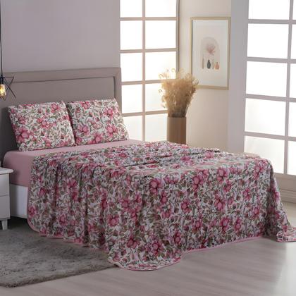 Imagem de Lençol de Malha Solteiro 3 Peças 100% Algodão  Fronha Zíper