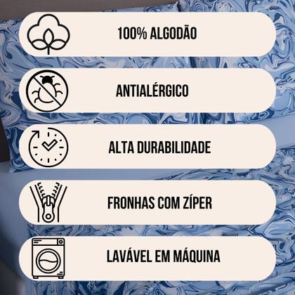Imagem de Lençol de Malha Solteiro 3 Peças 100% Algodão  Fronha Zíper