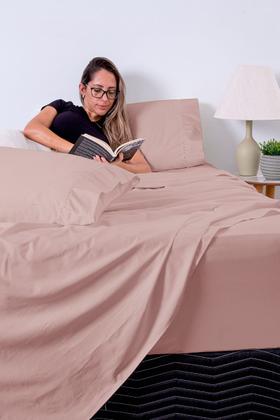 Imagem de Lençol De Solteiro Avulso Com Elástico 600 Fios Egipicios Algodão