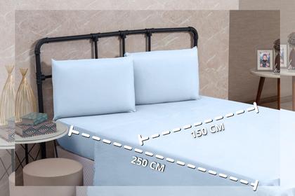 Imagem de Lençol Infantil Solteiro 200 Fios Algodão Sem Elástico Hotel Pousada