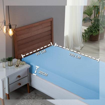 Imagem de Lençol Infantil Solteiro 300 Fios Algodão com Elástico Revenda