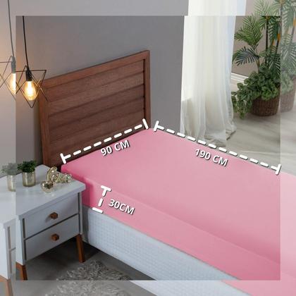 Imagem de Lençol Infantil Solteiro 300 Fios Algodão com Elástico Revenda