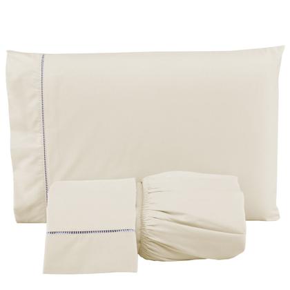 Imagem de Lençol King 400 Fios 3 Peças Toque 100% Macio com Fronhas