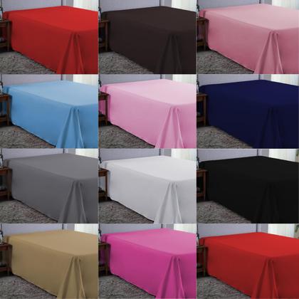 Imagem de Lençol King Box 400 Fios Sem Elástico e Fronha Hotel Pousada Barato