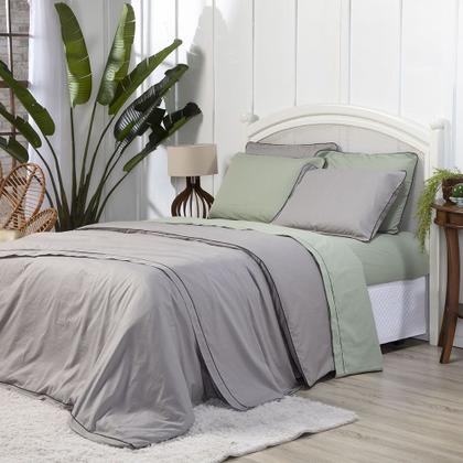 Imagem de Lençol King elasticado Percal 200 fios 100% algodão