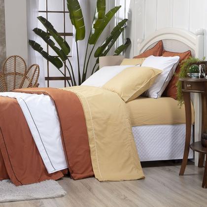 Imagem de Lençol King elasticado Percal 200 fios 100% algodão