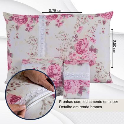 Imagem de Lençol King Estampado Com Elástico Malha 100% Algodão Macio