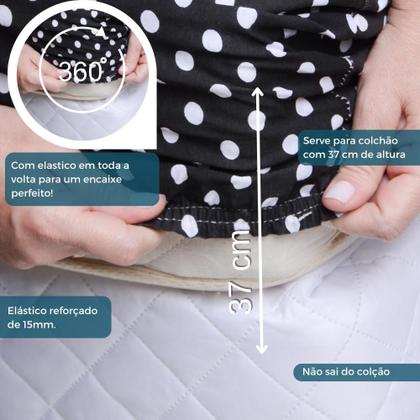 Imagem de Lençol King Estampado Com Elástico Malha 100% Algodão Macio