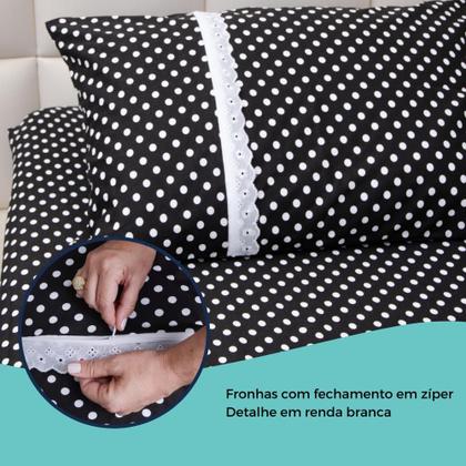 Imagem de Lençol King Estampado Com Elástico Malha 100% Algodão Macio