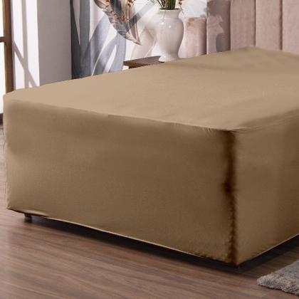 Imagem de Lençol Luva Casal Cama Conjugada Veste Colchão e Box Malha 1 Peça