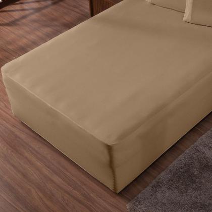 Imagem de Lençol Luva Casal Cama Conjugada Veste Colchão e Box Malha 1 Peça