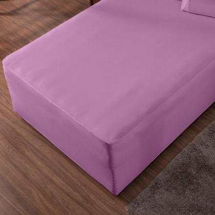 Imagem de Lençol Luva Casal Cama Conjugada Veste Colchão e Box Malha 1 Peça