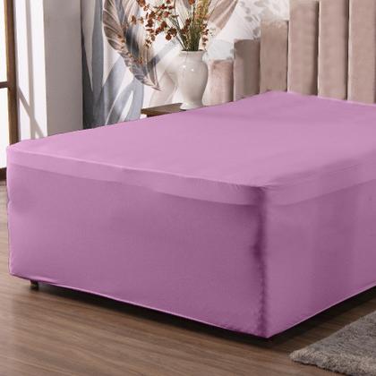 Imagem de Lençol Luva Casal Cama Conjugada Veste Colchão e Box Malha 1 Peça