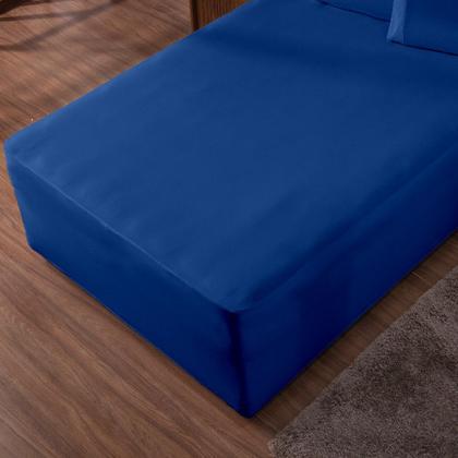 Imagem de Lençol Luva King Cama Conjugada Veste Colchão e Box Malha 1 Peça