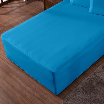 Imagem de Lençol Luva King Cama Conjugada Veste Colchão e Box Malha 1 Peça