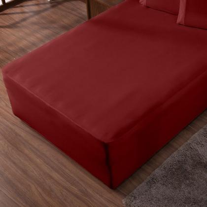 Imagem de Lençol Luva Queen Cama Conjugada Veste Colchão e Box Malha 1 Peça