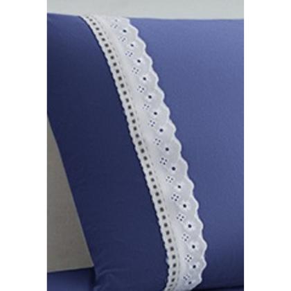 Imagem de Lençol Malha Solteiro Liso C/ Elástico + 01 Porta Travesseiro