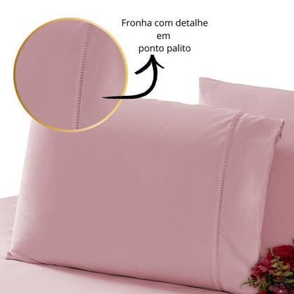Imagem de Lençol Mini Cama C/ Elástico + Fronha 70x50 Percal 200 Fios