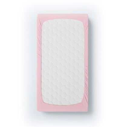 Imagem de Lençol Mini Cama Papi Malha Algodão Rosa com Elástico