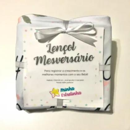 Imagem de Lençol Painel Cenário Fotos MDF Mêsversário Sereia Estrela