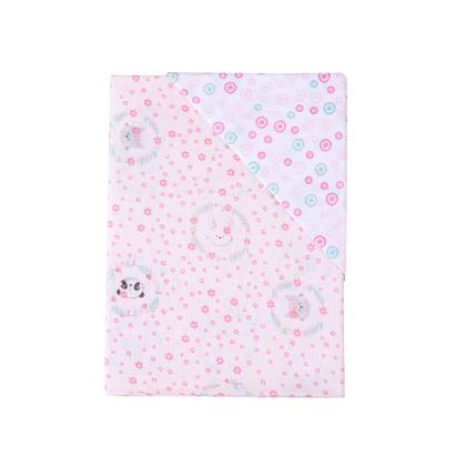 Imagem de Lençol para berço jogo de lençol e fronha estampado kit c/ 2 peças para colchão tamanho padrão papi