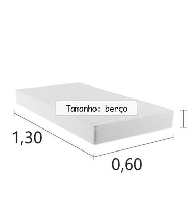 Imagem de Lençol Protetor Berço Com Elástico 1,30 x 0,60m Silicone Anti Ácaro
