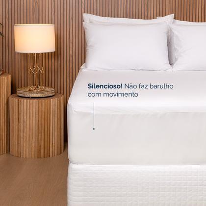 Imagem de Lençol Protetor Para Colchão Impermeável com Elástico Casal - Casa Paulinha