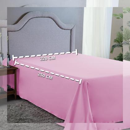 Imagem de Lençol Queen 400 Fios Virol Avulso Macio Aveludo Cama Infantil Sem Elástico