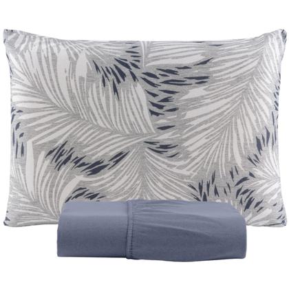 Imagem de Lençol Solteiro 2 Peças 100% Algodão com Elástico e Fronha