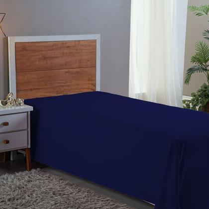 Imagem de Lençol Solteiro 400 Fios Barato Sem Elástico Cama Box Toque Macio Barato 