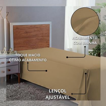 Imagem de Lençol Solteiro 400 Fios Virol Avulso Macio Aveludo Cama Infantil Sem Elástico